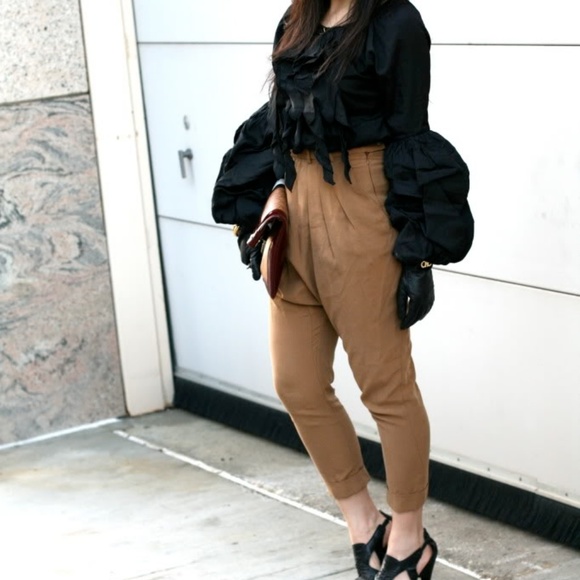 Nasty Gal Tops - Nasty Gal Black Avant Poet Sleeve Blouse